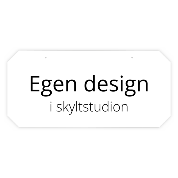 Rektangel vit 850x400 egen design